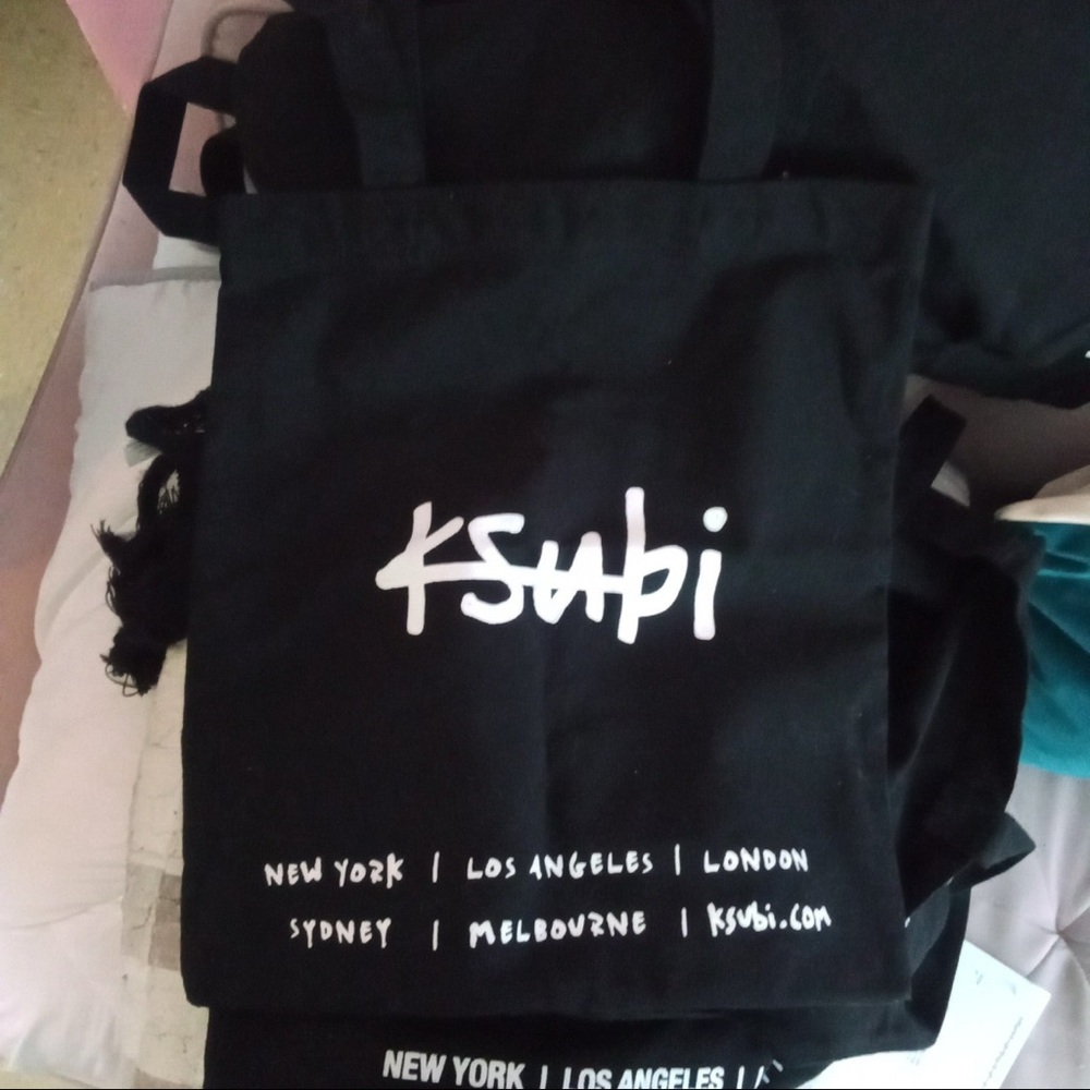 Ksubi Black Tote Bag